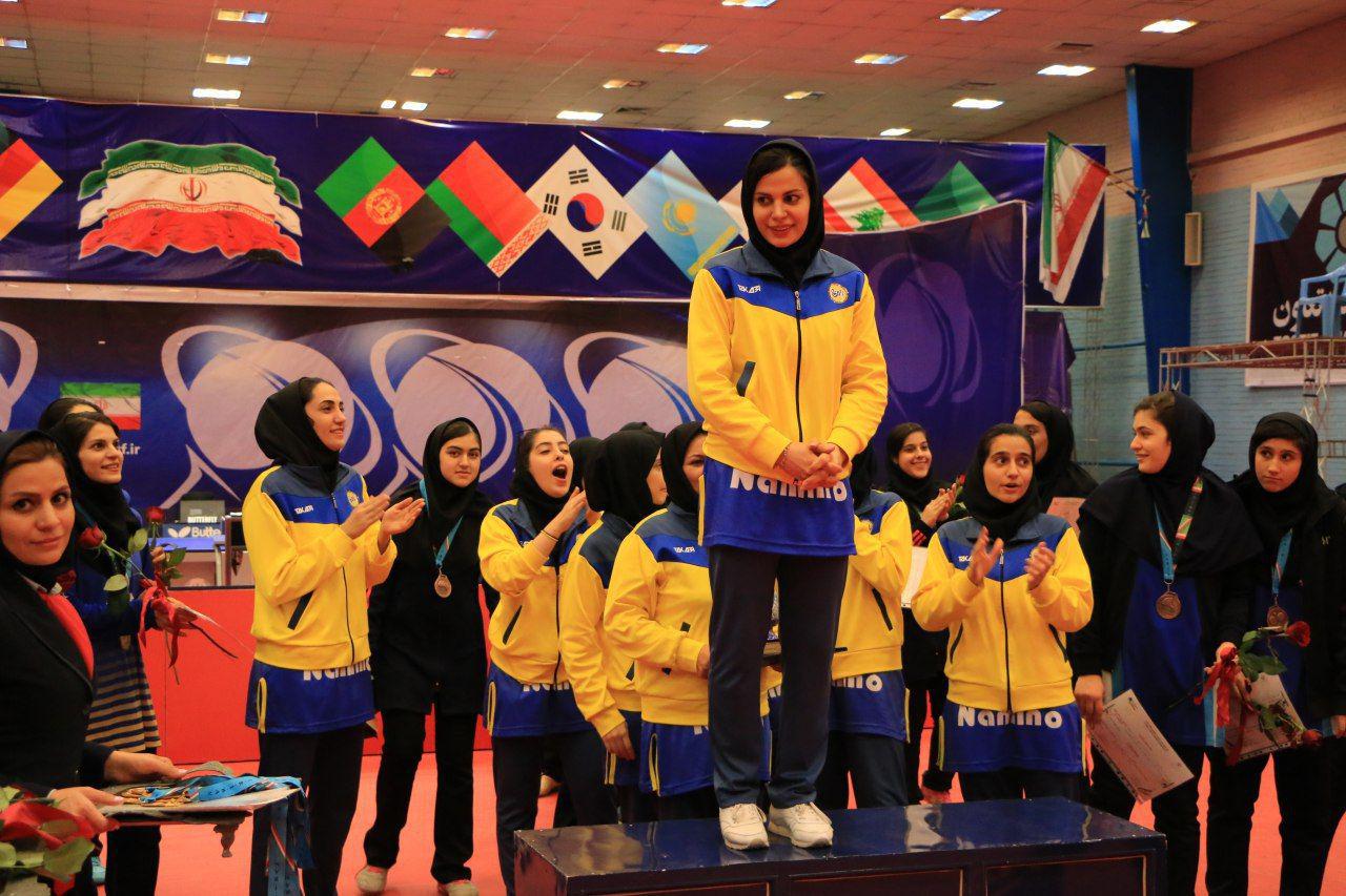 تصاویر قهرمانی نامی نو در لیگ برتر تنیس روی میز زنان ایران