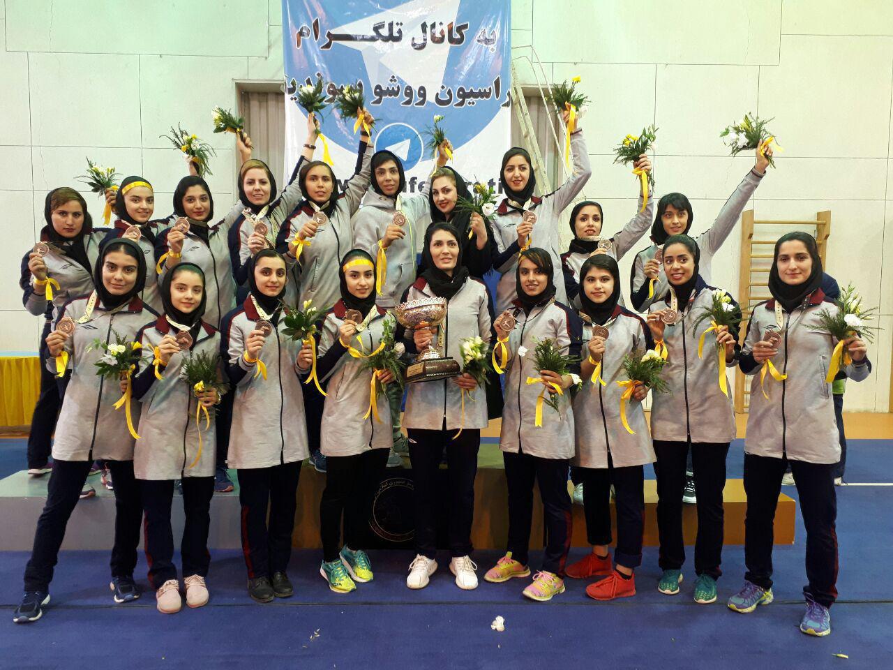 تصاویر مراسم اختتامیه لیگ برتر ووشو زنان کشور