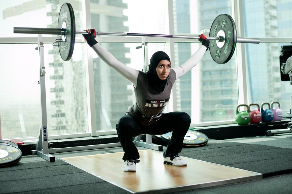 مهدیه کلالی ؛ دختر 15 ساله در اردوی تیم ملی وزنه برداری زنان ایران