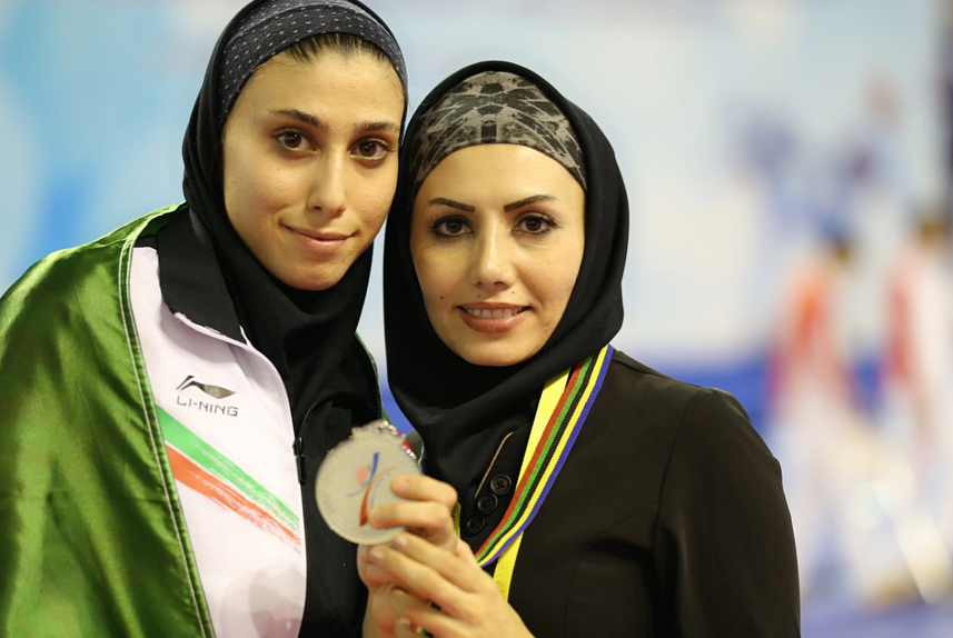 تصاویر حضور دختران تکواندوکار ایران در مسابقات قهرمانی آسیا
