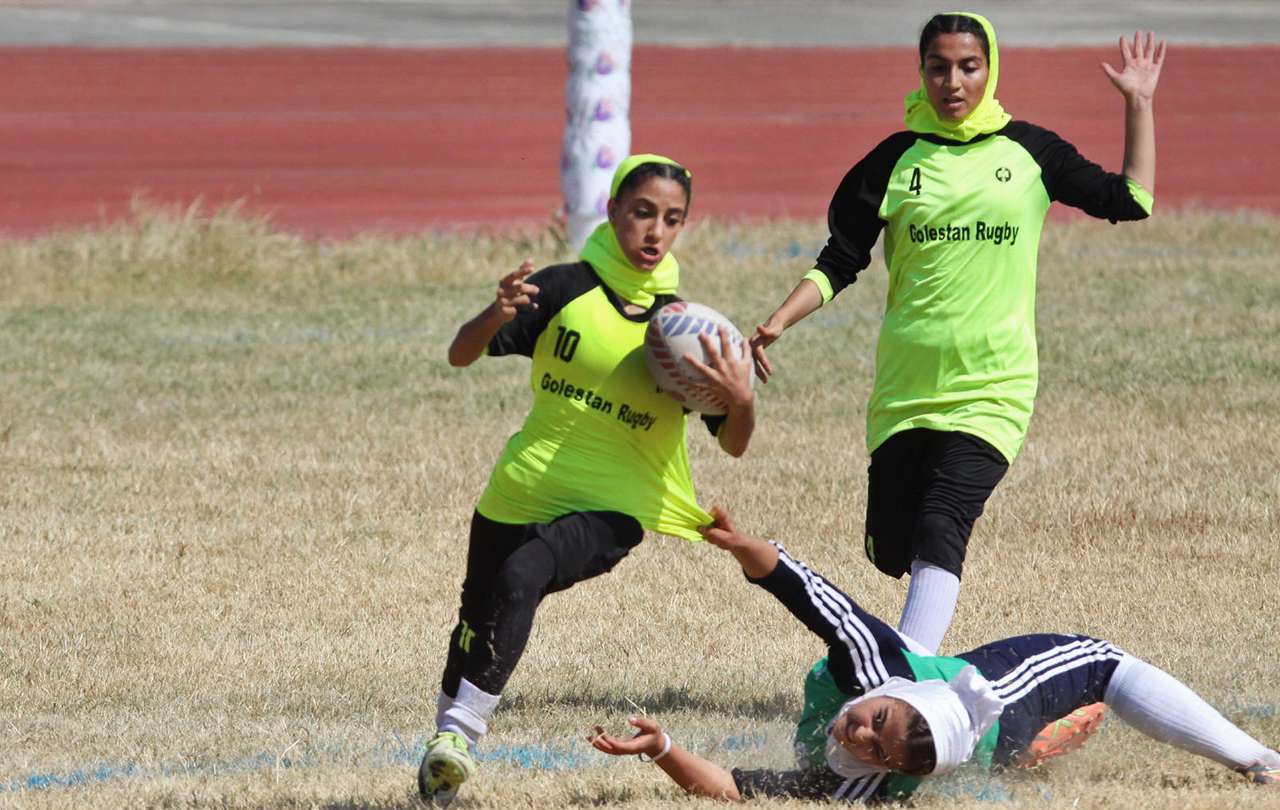 تصاویر مسابقات راگبی زیر 18 سال دختران کشور در گرگان