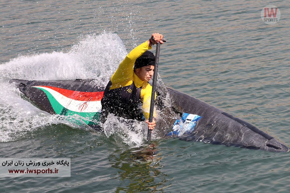 تمرین نیروانا اسد بیگی دختر قایقران اسلالوم ایران در راه المپیک جوانان آرژانتین