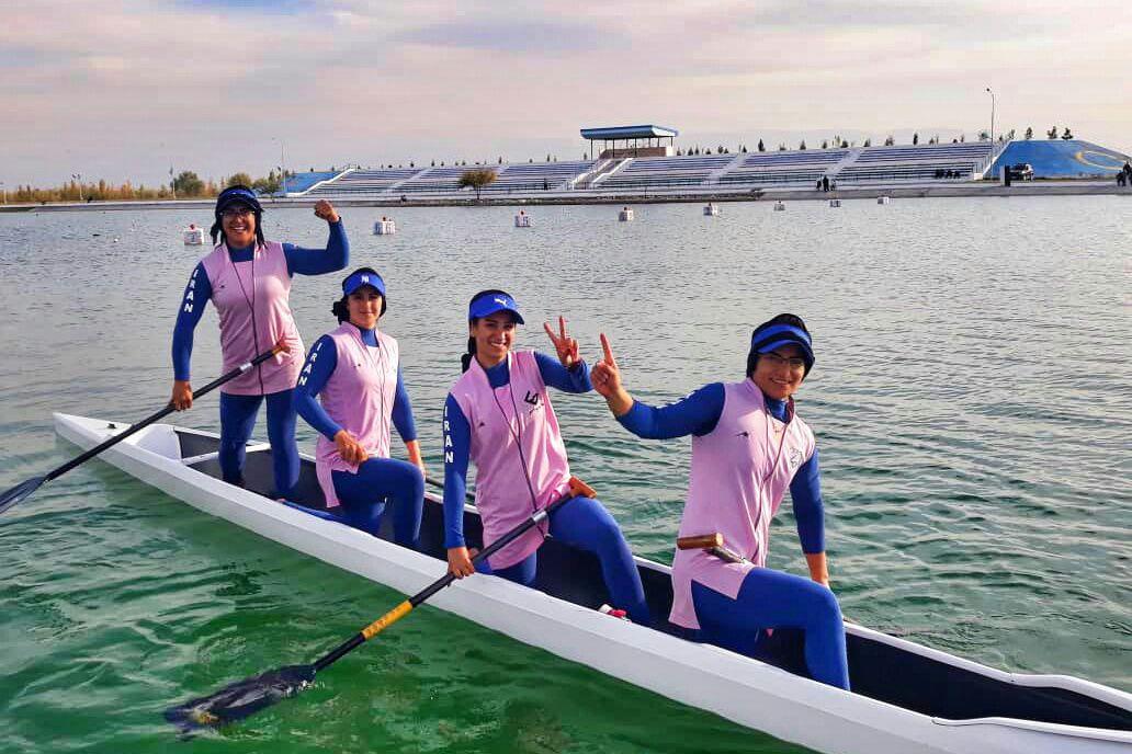 قایقرانی آب های آرام جوانان آسیا ؛ مدال های رنگارنگ دختران در 500 متر
