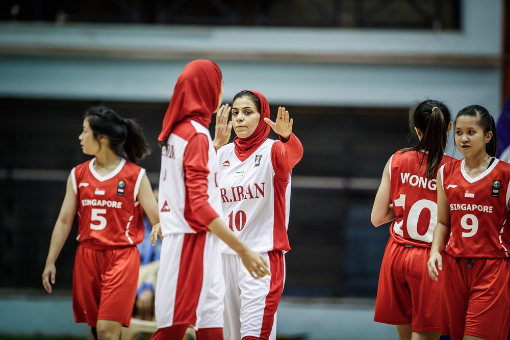 بسکتبال جوانان دختر آسیا / ایران 70 سنگاپور 53 ؛ اولین پیروزی برای ایران