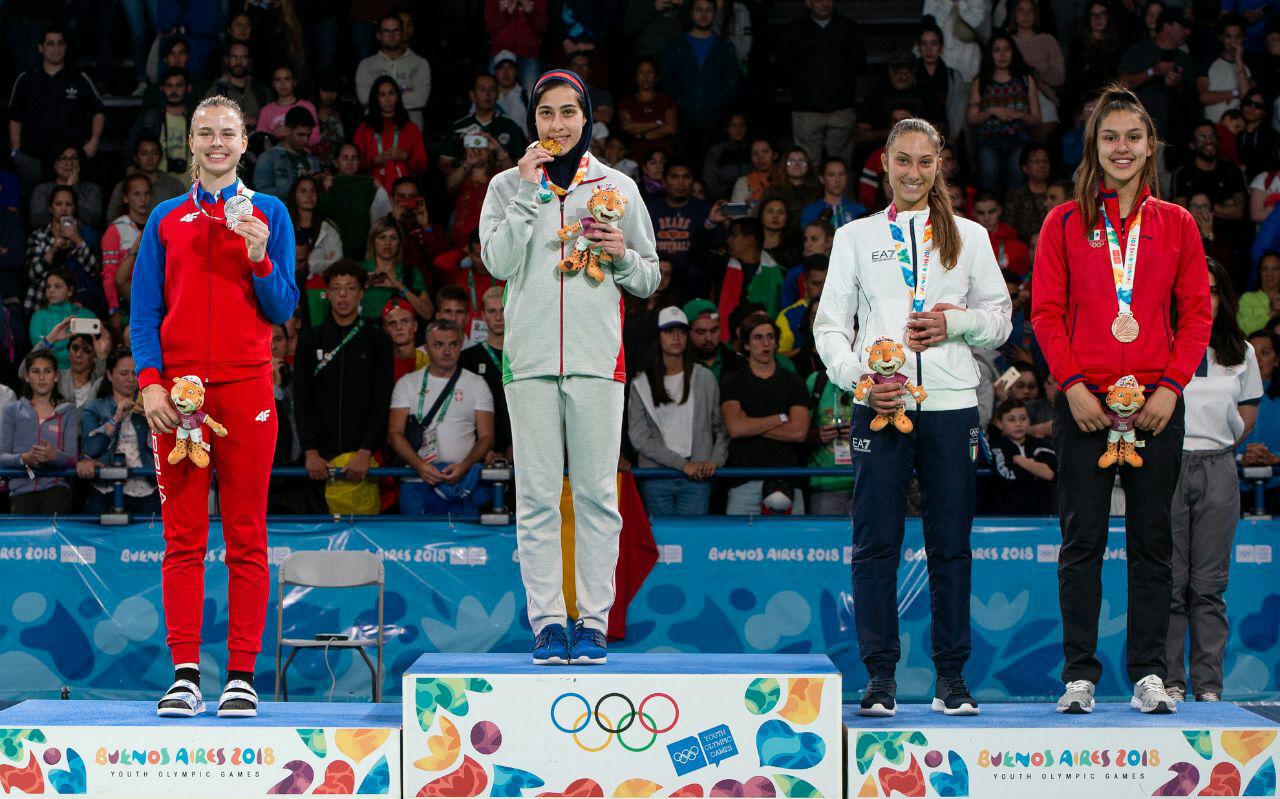 المپیک جوانان آرژانتین/ یلدا ولی نژاد در تکواندو صاحب مدال طلا شد