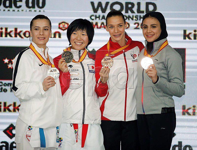 سارا بهمنیار کاراته قهرمانی جهان اسپانیا Sara bahmanyar