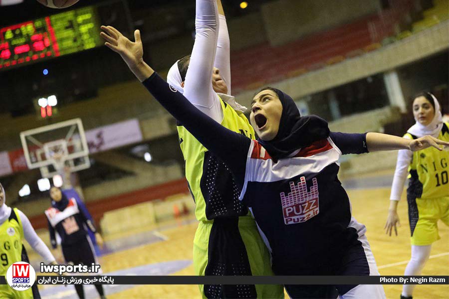 گزارش تصویری دیدار تیم های گاز تهران و پاز در لیگ برتر بسکتبال بانوان