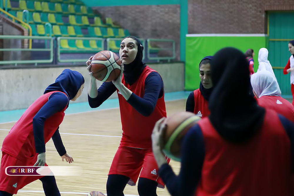 تمرین تیم ملی بسکتبال بانوان به روایت تصویر
