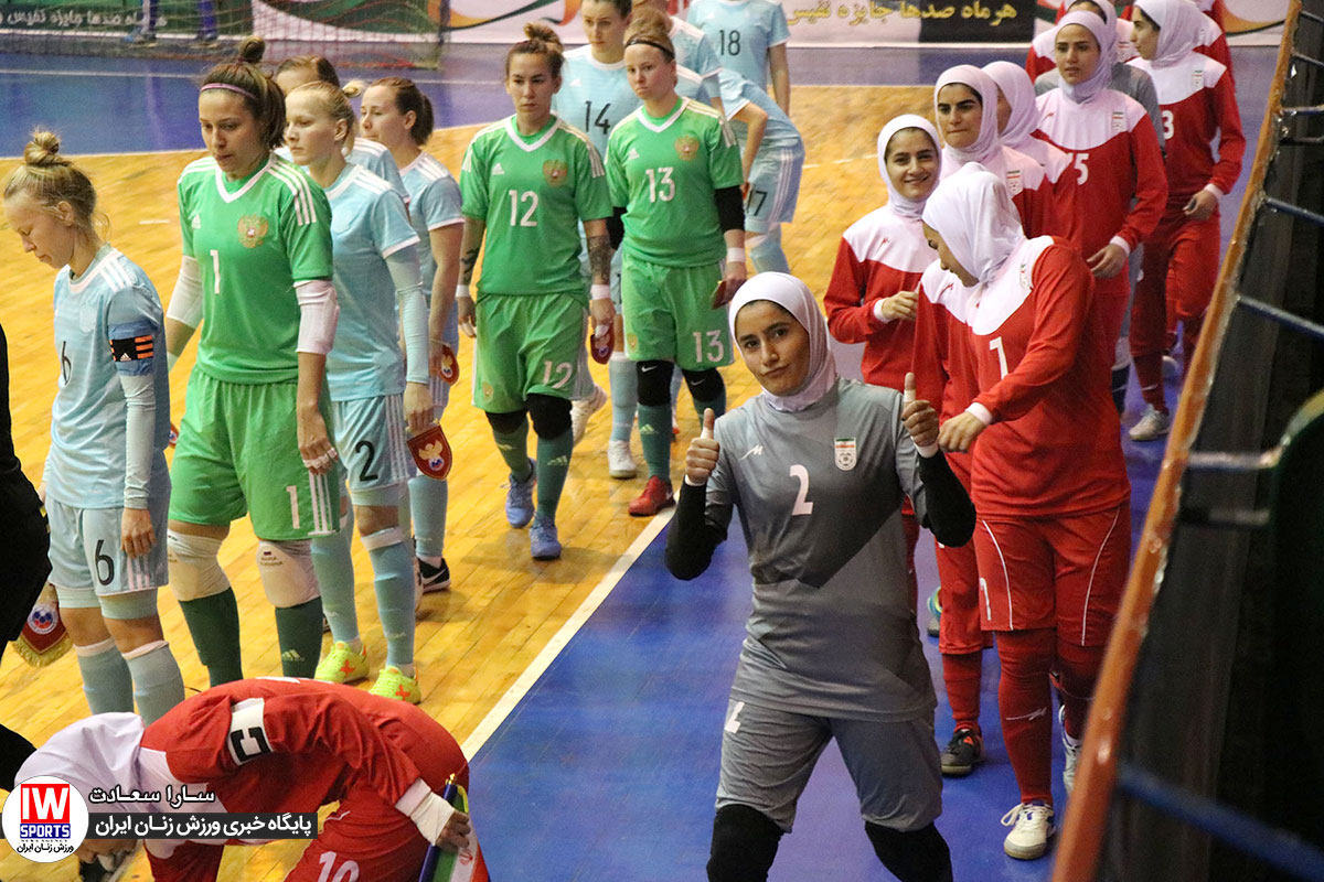 دیدار تیم ملی فوتسال بانوان ایران برابر روسیه به روایت تصویر