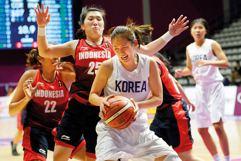 حضور تیم مشترک کره جنوبی و شمالی در مسابقات بسکتبال زنان آسیا