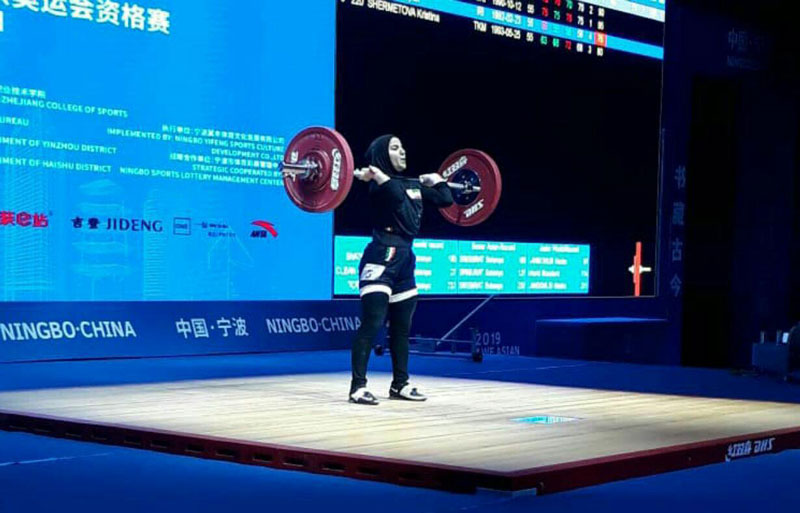 تاریخ سازی پوپک بسامی ؛ اولین وزنه بردار زن ایرانی در مسابقات بزرگسالان آسیا