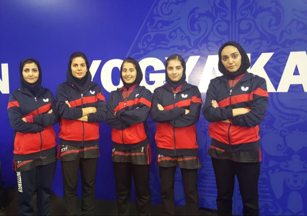 تنیس روی میز قهرمانی آسیا | پیروزی دختران ایران برابر نپال و ماکائو