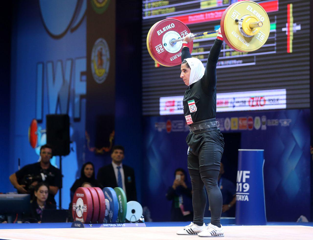 وزنه برداری قهرمانی جهان | سیده الهام حسینی به رتبه شانزدهم بسنده کرد