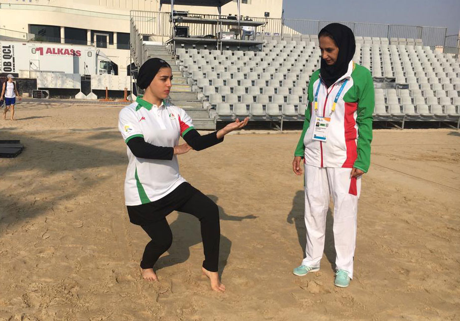 المپیک ساحلی قطر 2019 | فاطمه صادقی به مرحله دوم صعود کرد