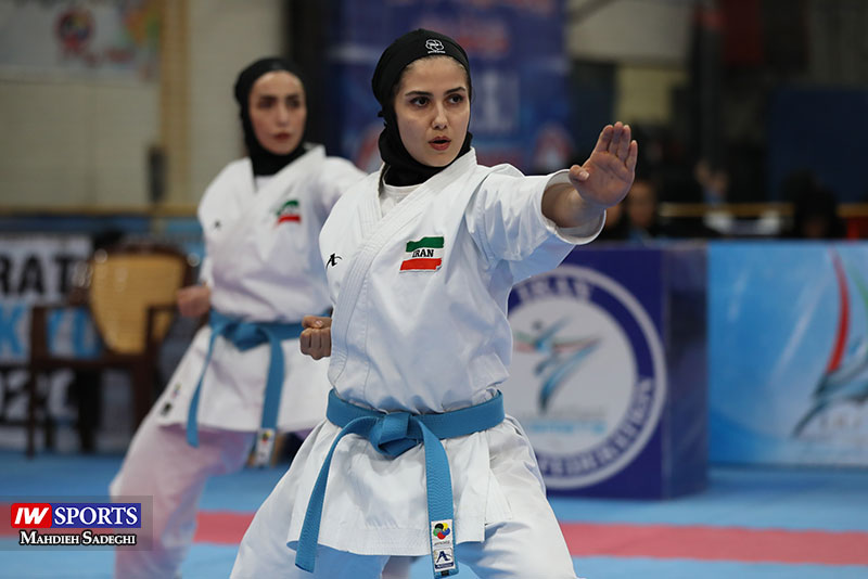 گزارش تصویری | الناز تقی پور، نجمه قاضی زاده و شادی جعفری زاده در سوپر لیگ کاراته