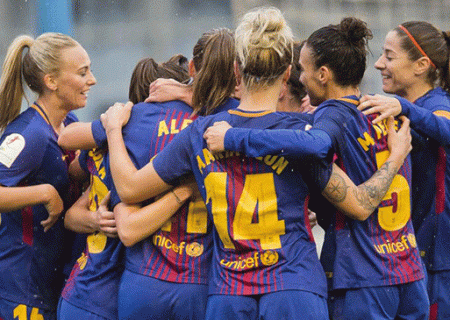 قهرمانی بارسلونا در لیگ فوتبال زنان اسپانیا