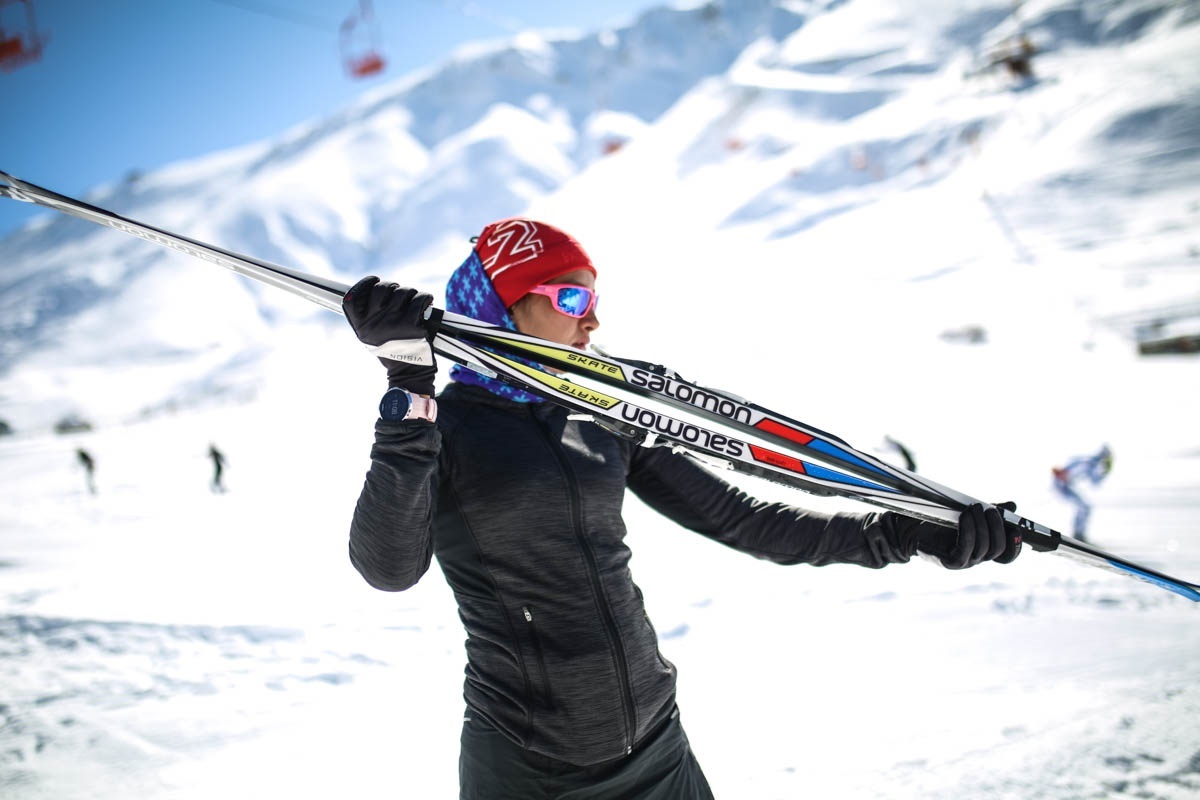 سمانه بیرامی باهر و چهارمین حضور جهانی | چالش اسکی باز در مرز آلمان و سوییس