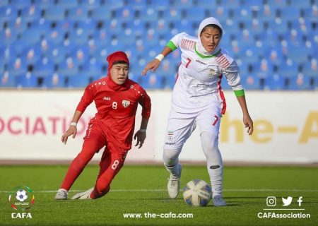 پیروزی آسان دختران نوجوان فوتبال ایران برابر همسایه شرقی