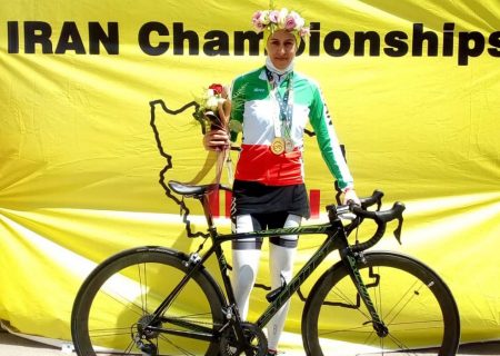 ماندانا دهقان قهرمان دوچرخه سواری تایم تریل زنان کشور شد