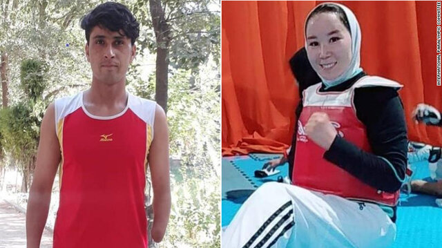 دو ورزشکار پارالمپیک افغانستان وارد توکیو شدند