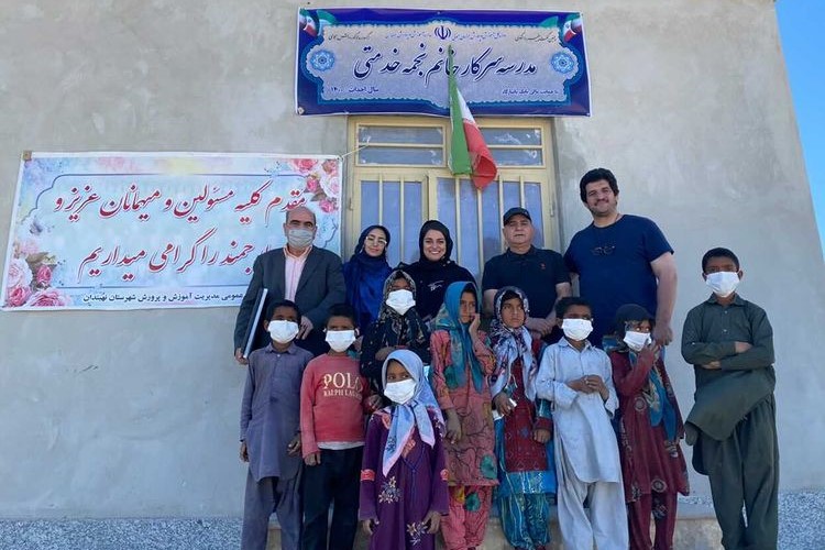 افتتاح مدرسه نجمه خدمتی در روستای محروم از توابع نهبندان