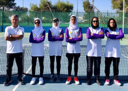 قهرمانی دختران نونهال تنیسور ایران در غرب آسیا