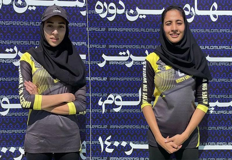 ترانه احمدی و رومینا سالک در صدر لیگ اسکیت اسپید اسلالوم