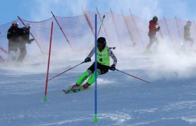 ویدئو | عاطفه احمدی دختر المپیکی اسکی ایران