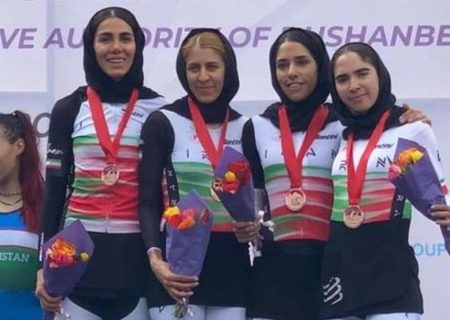 دختران رکابزن ایران برنز تایم تریل آسیا را کسب کردند