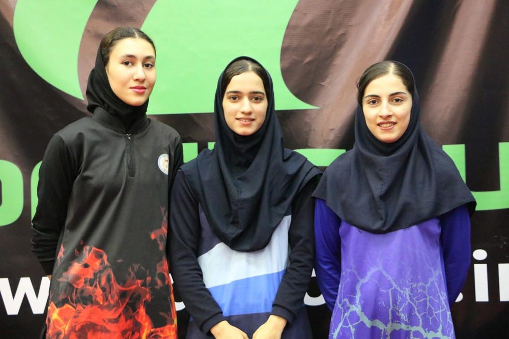 شیما صفایی ، فاطمه یاری و الینا رحیمی در تیم ملی جوانان
