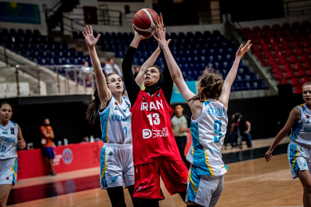 تیم بسکتبال دختران ایران از پس قزاقستان برنیامد