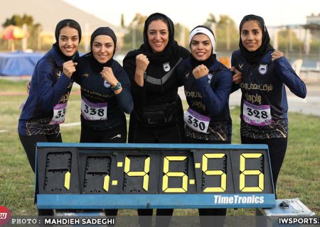 رکورد ۴ در صد متر امدادی زنان ایران بار دیگر شکست