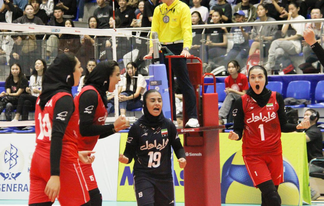 تیم والیبال جوانان دختر از سد قزاقستان عبور کرد