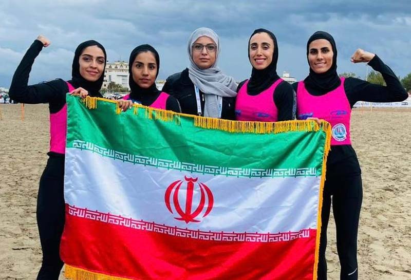 تیم زنان ایران در ماده ۹۰×۴ متر نایب قهرمان جهان شد