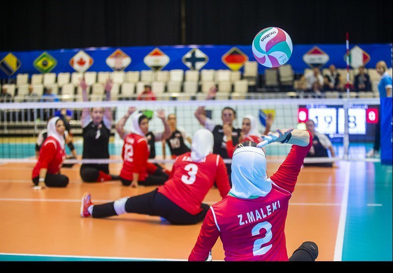 پیروزی والیبال نشسته زنان ایران برابر فنلاند و بوسنی