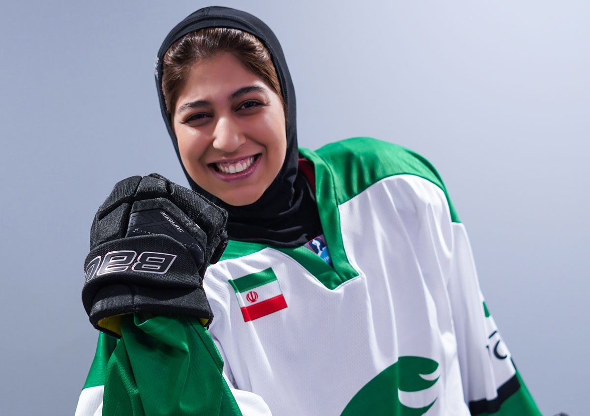 زهرا رضایی هاکی روی یخ زنان