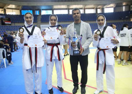 تیم تکواندو نونهالان دختر ایران قهرمان شد