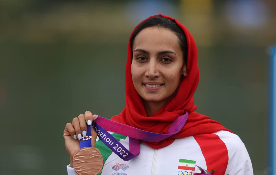 هدیه کاظمی در کایاک ۵۰۰ متر به مدال برنز رسید