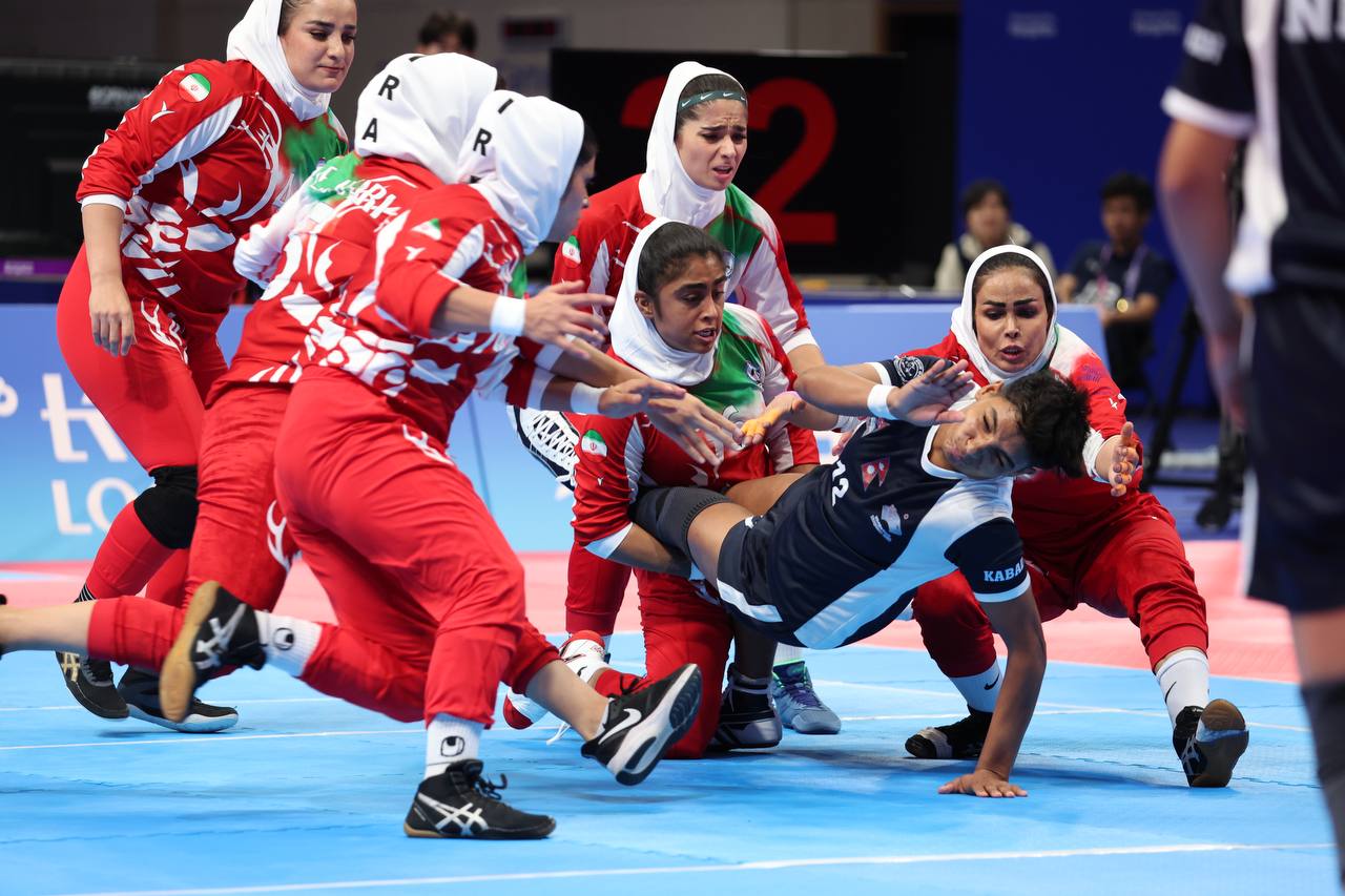 کبدی زنان ایران نپال بازی های آسیایی هانگژو 2