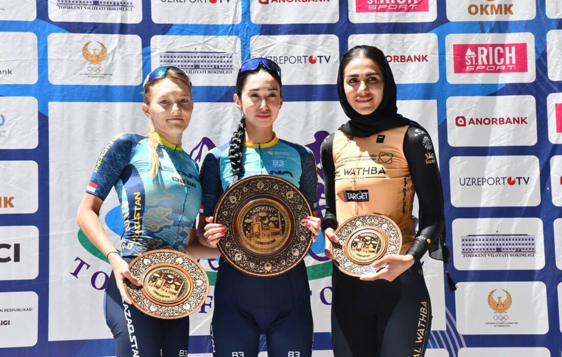 سمیه یزدانی در تور دوچرخه سواری ازبکستان سوم شد