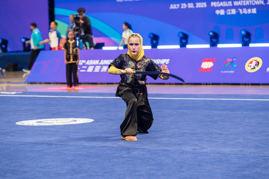 هلیا چراغی در ووشو آسیا سه‌مداله شد