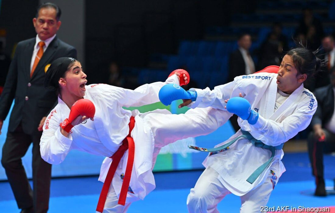 نتایج دختران کاراته پایه ایران در چین ۲۰۲۵
