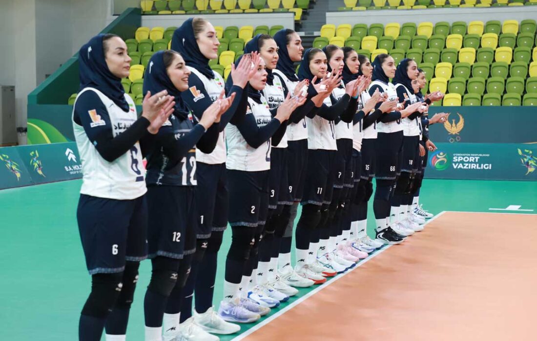 دختران والیبال، قهرمان آسیای مرکزی شدند