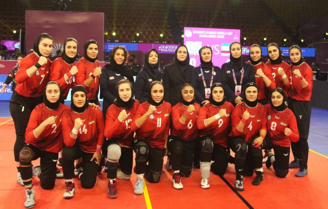 رقابت دختران کبدی با هند در نیمهنهایی جهان